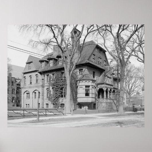 コリスター男子学生の社交クラブハウス（イェール大学） ポスター (正面)