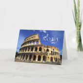 コリセウムの有名な遺跡 |イタリアのローマ サンキューカード (正面)