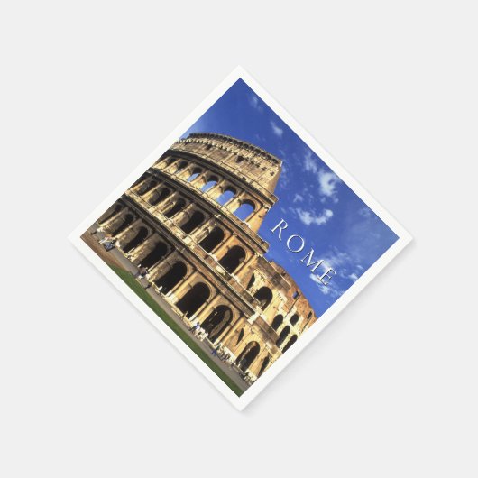 コリセウムの有名な遺跡 |イタリアのローマ スタンダードカクテルナプキン (角)