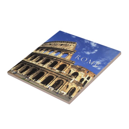 コリセウムの有名な遺跡 |イタリアのローマ タイル (側面)