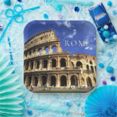 コリセウムの有名な遺跡 |イタリアのローマ ペーパープレート (パーティー)