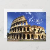 コリセウムの有名な遺跡 |イタリアのローマ ポストカード (正面/裏面)