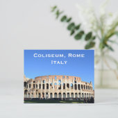 コリセウム，ローマ，イタリアのヴィンテージ旅行観光客追加 ポストカード (スタンド正面)