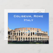 コリセウム，ローマ，イタリアのヴィンテージ旅行観光客追加 ポストカード (正面/裏面)