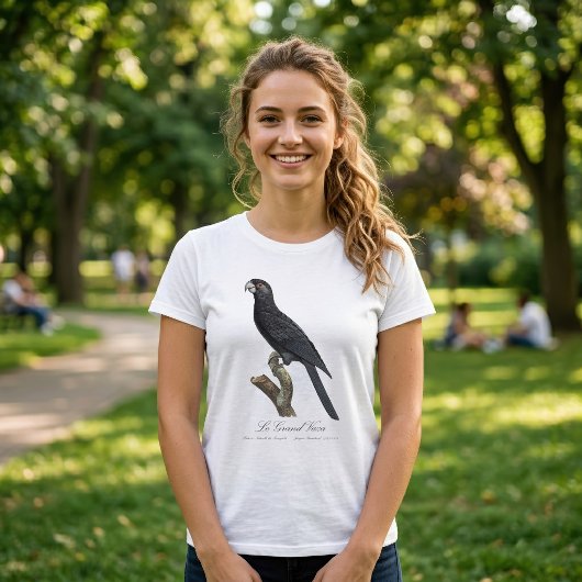 コリデウス・ヴァサ・インコ、コリデウス・ヴァサのイラスト Tシャツ