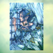 コリトリの少女のサファイアの冬の眺め ウィンドウサイン (シート3)