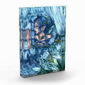 コリトリの少女のサファイアの冬の眺め フォトブロック (左)