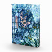 コリトリの少女のサファイアの冬の眺め フォトブロック (右)