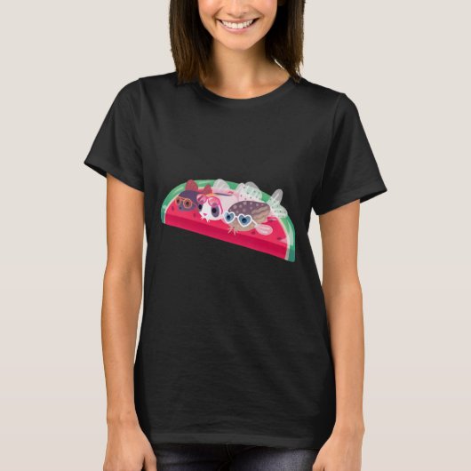 コリドラスがいるプール Tシャツ (正面)
