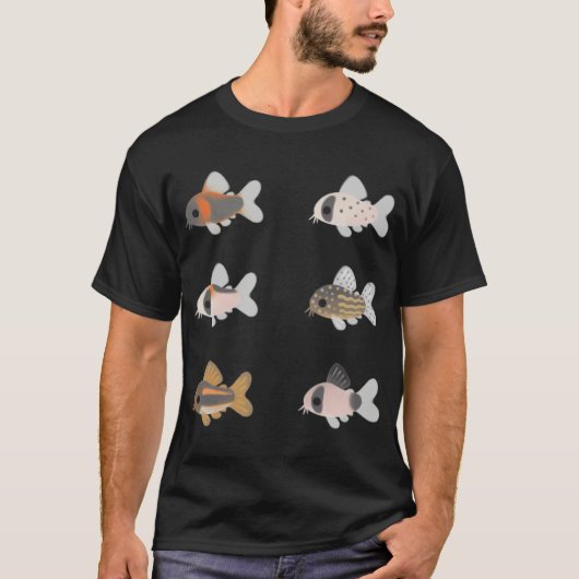 コリドラス! - ブラック Tシャツ (正面)