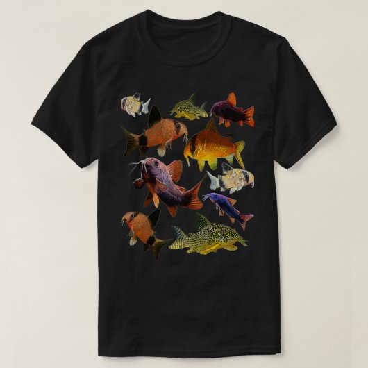 コリドーラスコラージュ Tシャツ (デザイン正面)