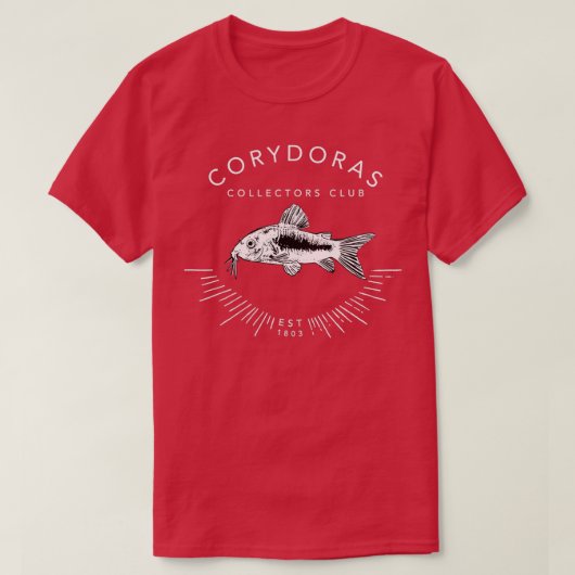 コリドーラスコレクターズクラブコリーナマズCory Fish K Tシャツ (デザイン正面)