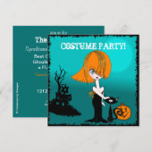コリナハロウィーンコスチュームパーティの招待状 招待状 (正面/裏面)