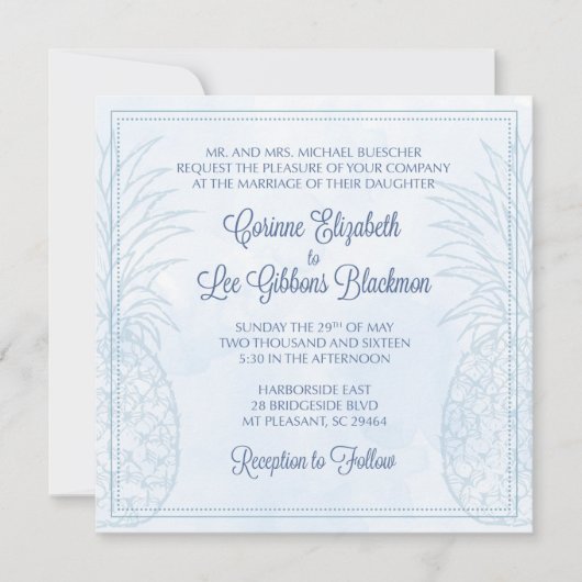 コリネとリー 招待状 (正面)