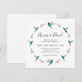 コリブリの結婚式招待状 案内状 (正面/裏面)