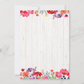 コリブリの誕生日招待状 招待状 (裏面)