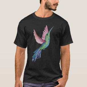 コリブリバードハミングバカラフルード Tシャツ