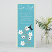 コリブリ　保存日付のお知らせ（水色） セーブザデート (スタンド正面)