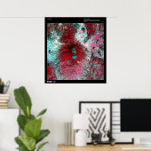 コリマ火山メキシコ ポスター (ホームオフィス)