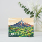 コリマ火山 メキシコ ポストカード (スタンド正面)