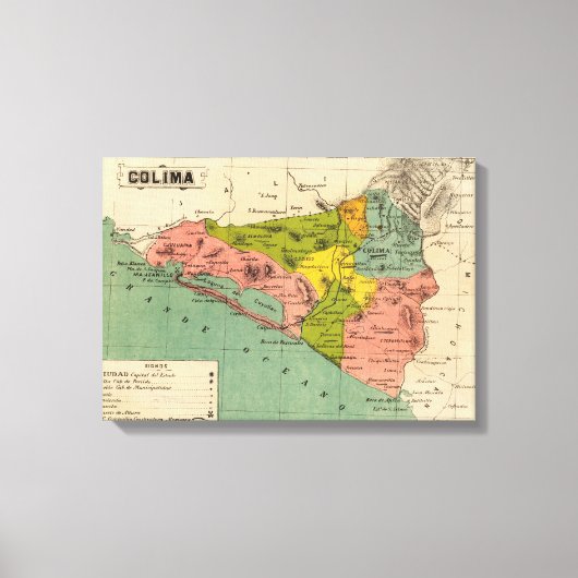 コリマ、メキシコ2 キャンバスプリント (正面)
