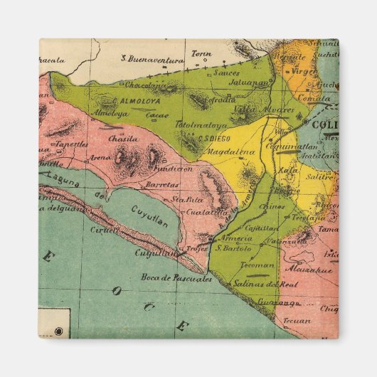 コリマ、メキシコ2 マグネット (正面)