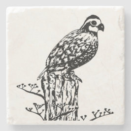 コリンウズラのコースター ストーンコースター