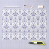 コリンウズラのダマスク織のティッシュペーパーの青 薄葉紙 (クラフト)