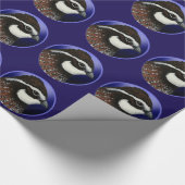 コリンウズラのヘッド円 ラッピングペーパー (角)