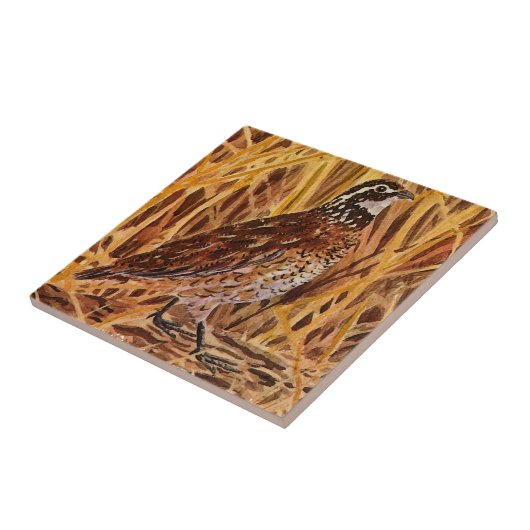 コリンウズラのロゴ(分野) タイル (側面)