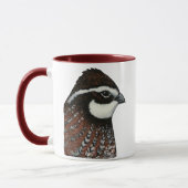 コリンウズラの頭部 マグカップ (左)