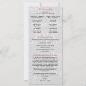 コリンエレガントチアン13結婚式 プログラム (裏面)