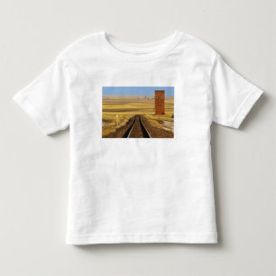 コリンズの古い穀物倉庫へ続く鉄道の線路 トドラーTシャツ