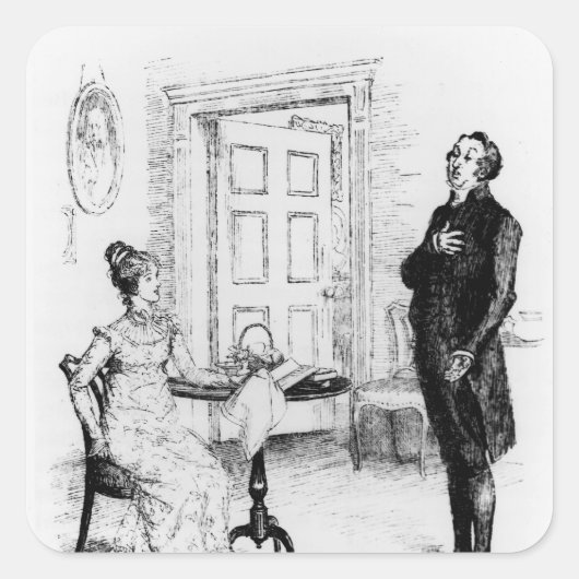 コリンズ氏とエリザベス スクエアシール (正面)