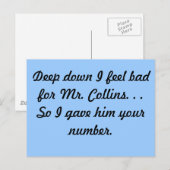 コリンズ氏のポストカード ポストカード (正面/裏面)