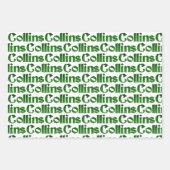 コリンズ氏一族の木の歴史の姓プラス ラッピングペーパーシート (正面)