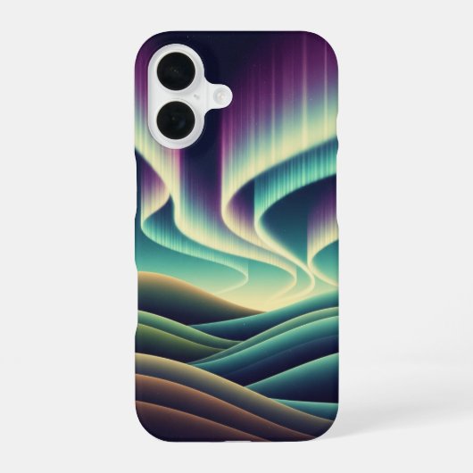 コリンズ オーロラ レトロ iPhone 16ケース (裏面)