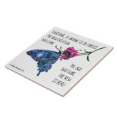 コリンチアン2人の詩，花に蝶々，5:17 タイル (側面)