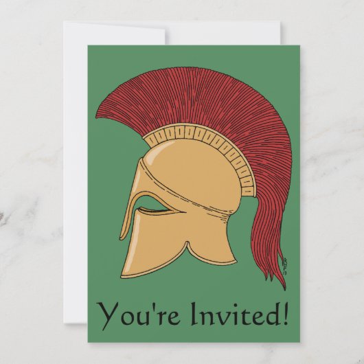 コリントのヘルメット 招待状 (正面)