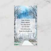 コリントの信徒への手紙二 5:7 信仰によって歩む、目に見えるものによって歩まない 名刺 (裏面)