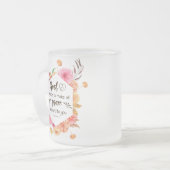 コリントの信徒への手紙二 9:8 神は、恵みが豊かに与えられるようにすることができます フロストグラスマグカップ (正面左)