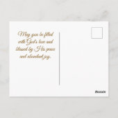 コリントの信徒への手紙13:13 信仰 希望 愛 聖書の詩 ポストカード (裏面)