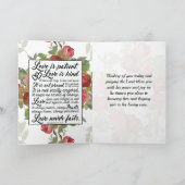 コリントの信徒への手紙13:4-8 愛は忍耐強い 愛は親切 カード (内部)