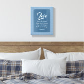 コリントの信徒への手紙13:7 愛はすべてのものを耐える キャンバスプリント (インサイチュ (寝室))