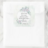 コリントの信徒への手紙1 13:13 信仰 希望 愛, 聖書の名言 スクエアシール (バッグ)