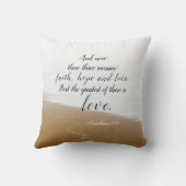 コリントの信徒への手紙1 13:13 信仰 希望 愛, 聖書の名言 テキスト クッション (裏面)