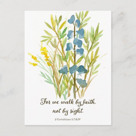 コリントの信徒への手紙Ⅱ　信仰によって歩む　聖書の祈りカード ポストカード (正面)