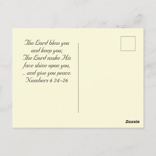 コリントの信徒への手紙Ⅰ 10:31 すべてのことを神の栄光のために行う ポストカード (裏面)