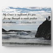 コリントの信徒への手紙Ⅱ 12:9「私の恵みはあなたに十分である。」 フォトプラーク (正面)