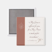 コリントの信徒への手紙Ⅱ 12:9 私の恵みは十分である マグネット (正面/裏面)